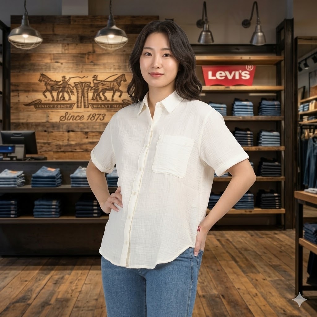 【預購】LEVIS Cotton Darlene H0407010 女裝短袖上衣