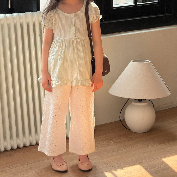 正韓夏NINIBELLO 親子裝_優雅白長褲