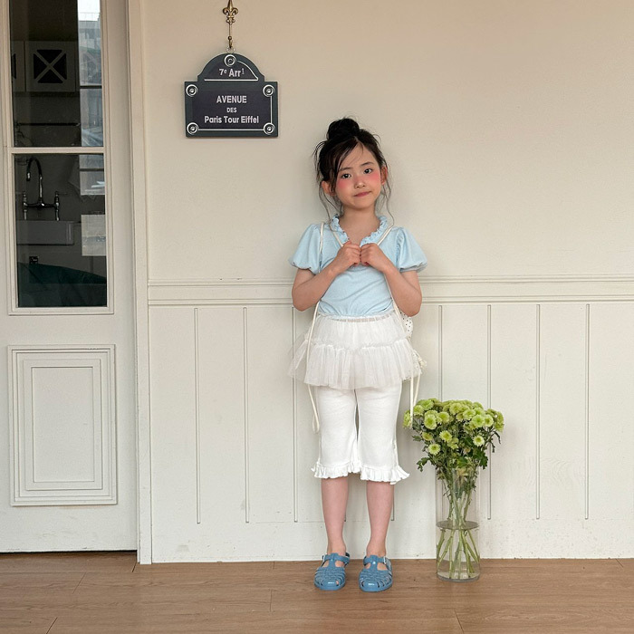 正韓夏NINIBELLO 兩色經典黑白花邊內搭褲