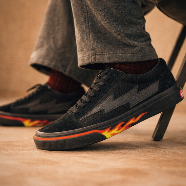 【REVENGE X STORM】CLASSIC PLUS 低筒滑板鞋｜火焰閃電 經典街頭-多色
