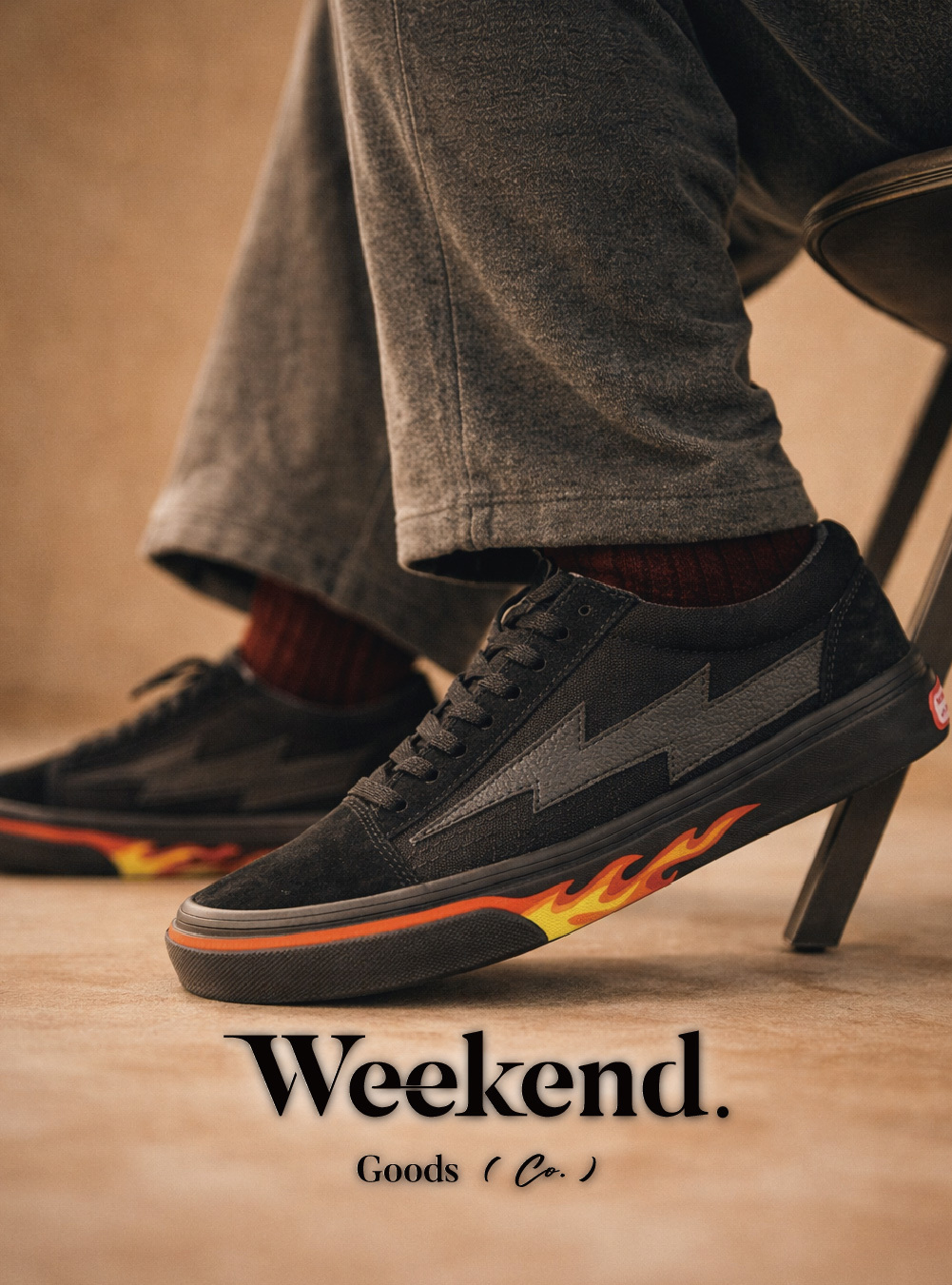 【REVENGE X STORM】CLASSIC PLUS 低筒滑板鞋｜火焰閃電 經典街頭-多色・滑板鞋