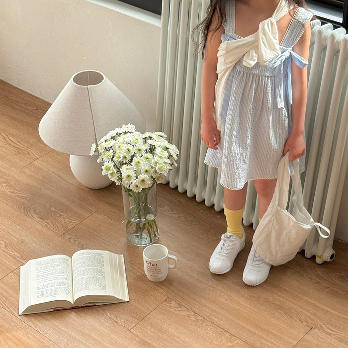 正韓夏NINIBELLO 兩色甜美蝴蝶結洋裝