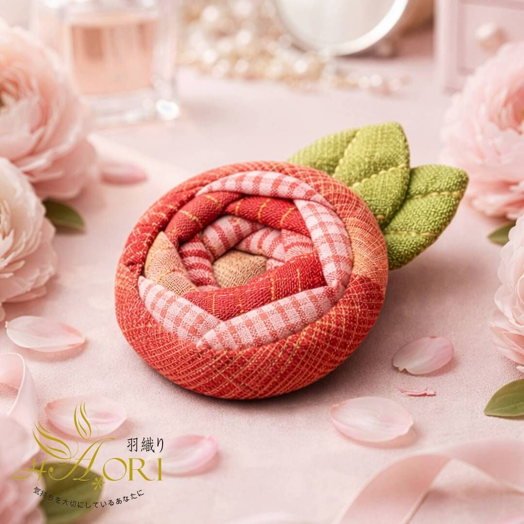 販售原尺寸【紙型】(薔薇花朵別針)