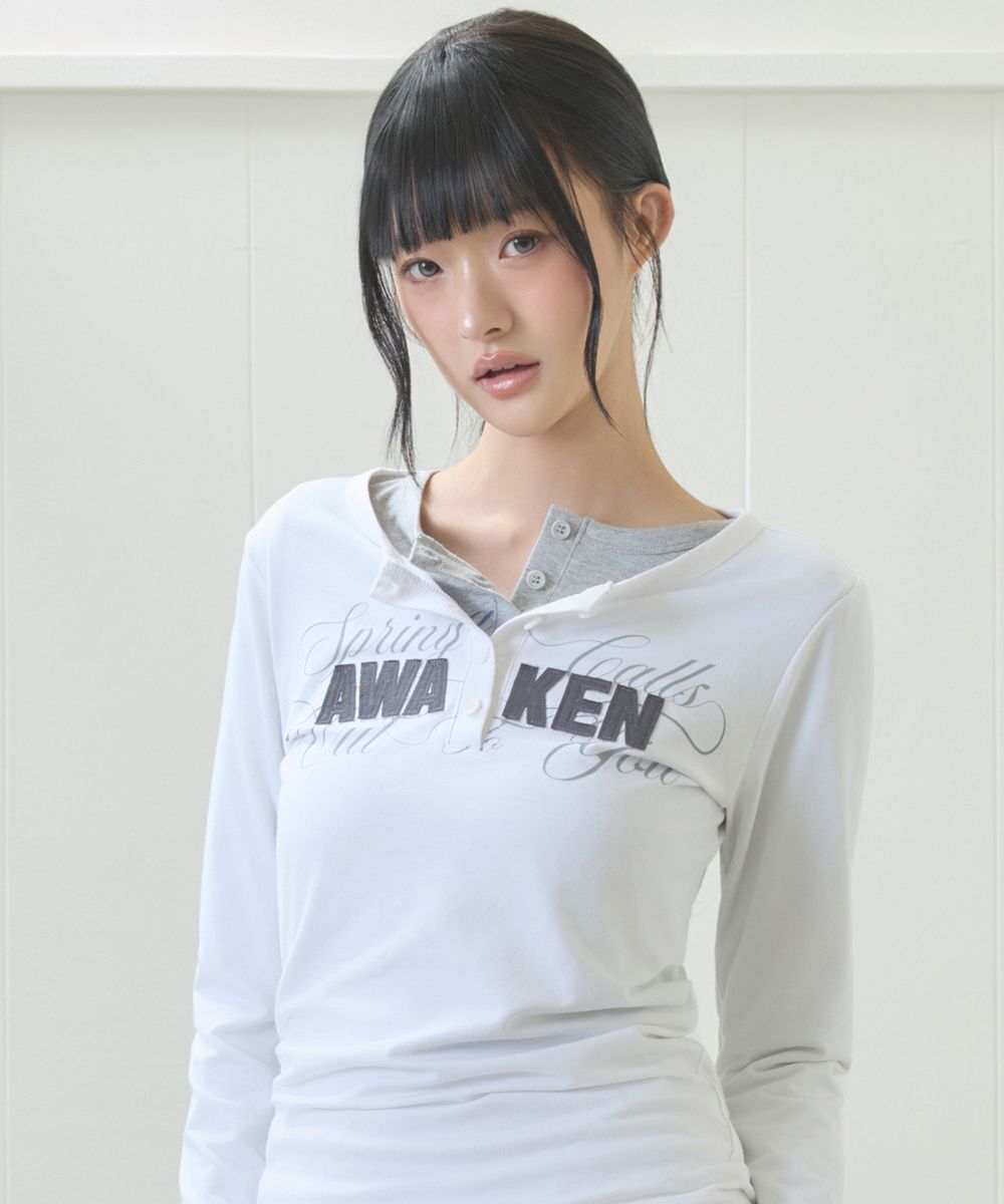 LUVISTRUE 亨利領長袖上衣 5010477359