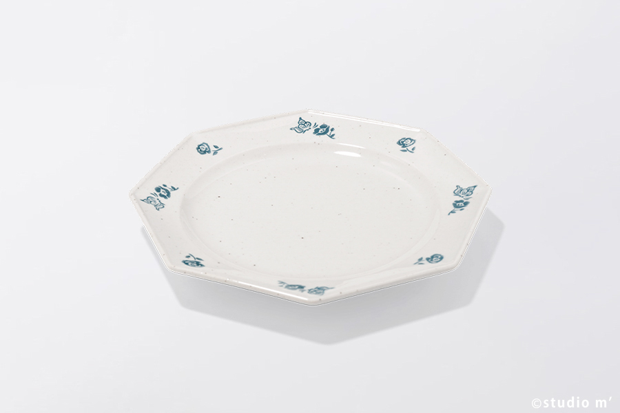 STUDIO M' - Bua an八角玉緣盤 / 23cm / 綠