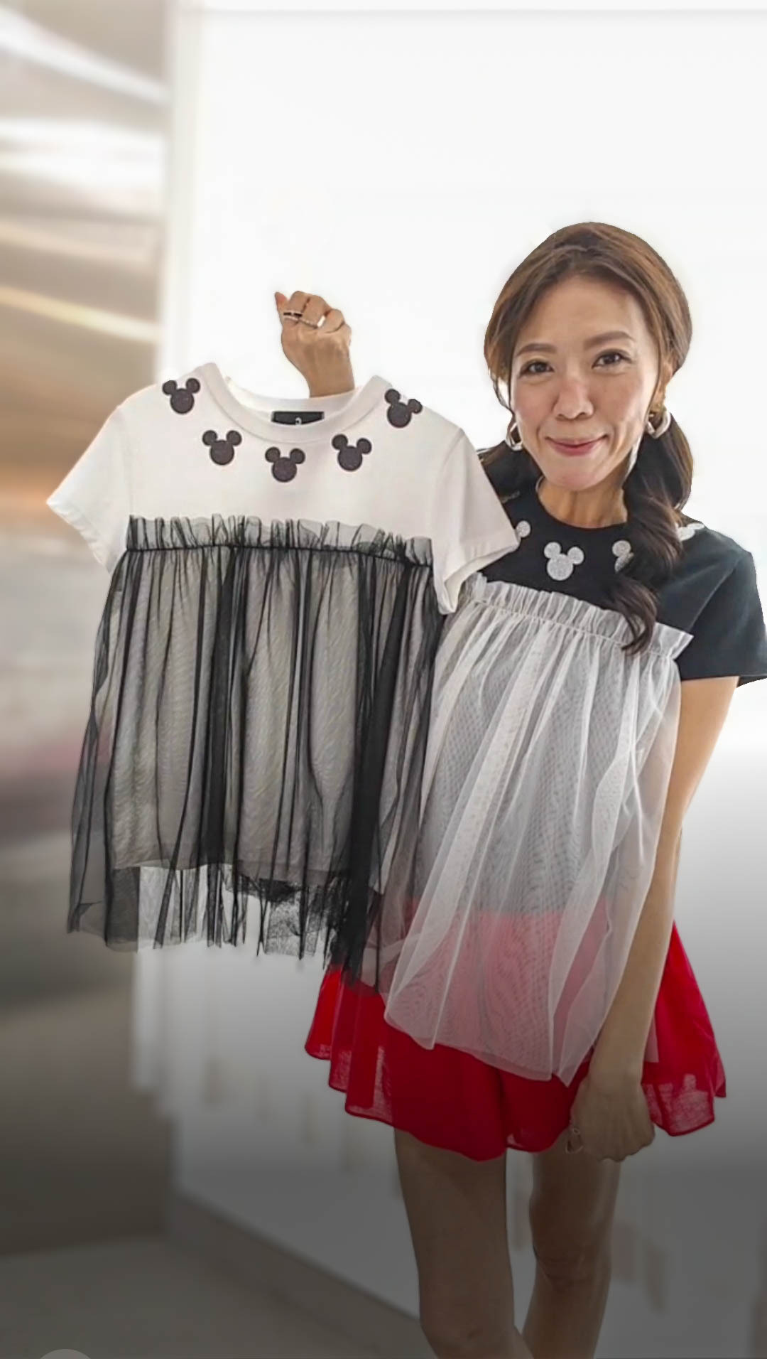 🎈K8774  ▶️米奇頭拼接T恤 👉B:100cm L:55/62cm