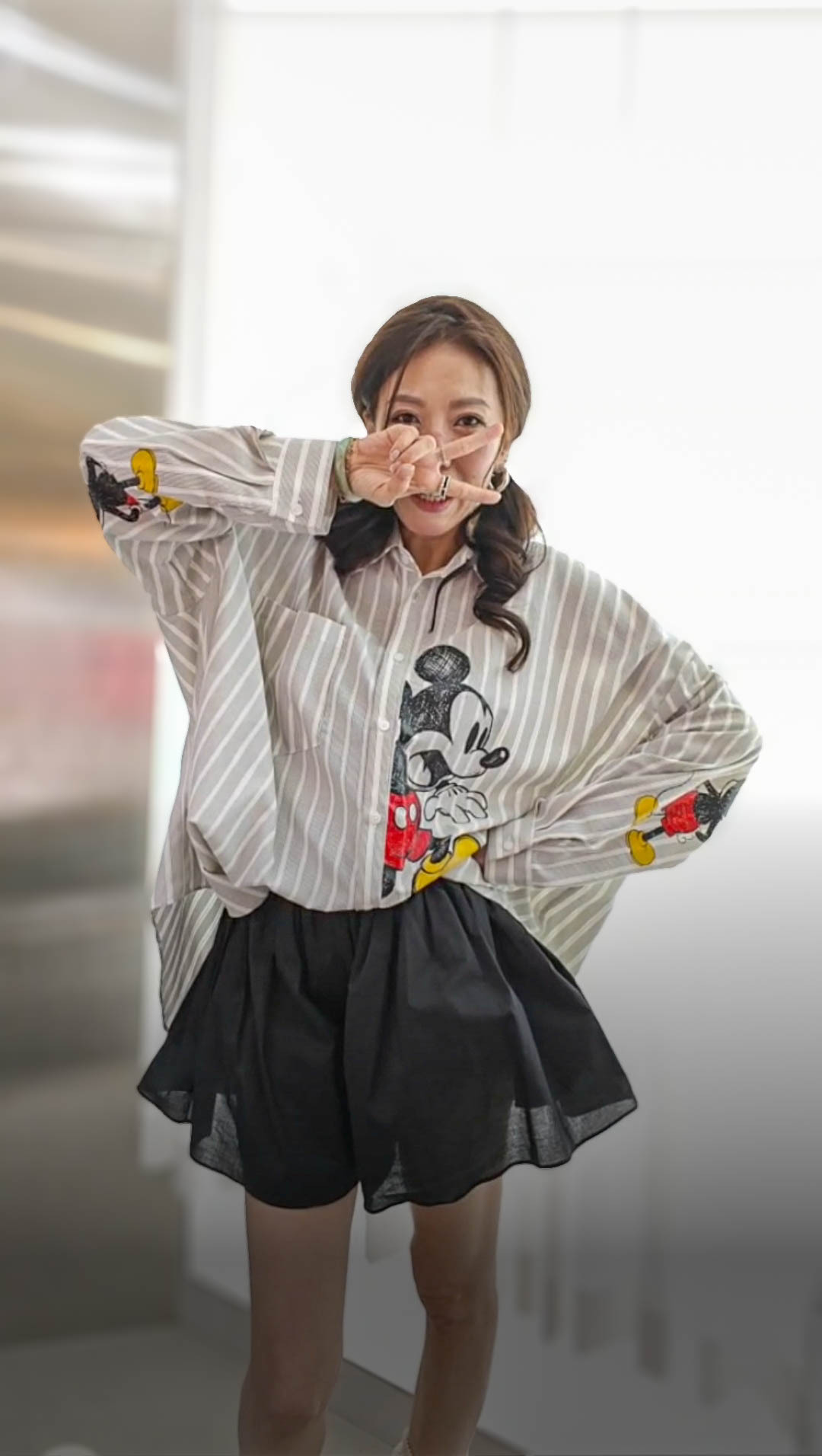 🎈K8775  ▶️米奇老鼠襯衫 👉B:170cm L:73cm