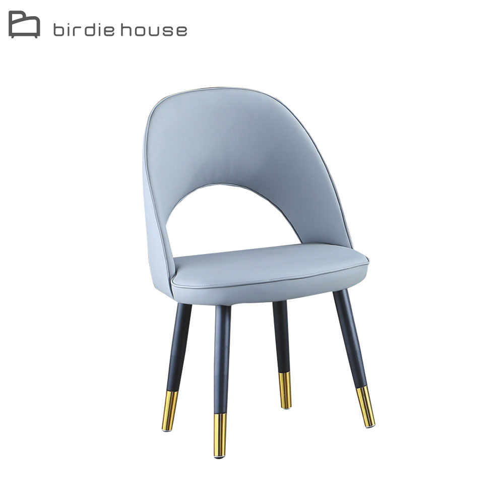 柏蒂家居-塔克爾皮革餐椅/休閒洽談椅