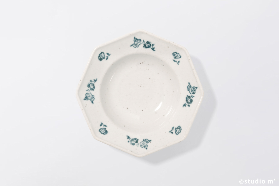 STUDIO M' - Bua an八角玉緣碗 / 14cm / 綠