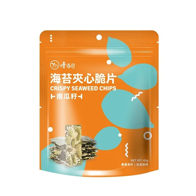 【慢活匠】海苔夾心脆片南瓜籽口味40g
