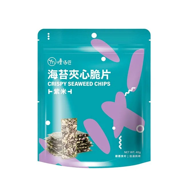 【慢活匠】海苔夾心脆片紫米口味40g