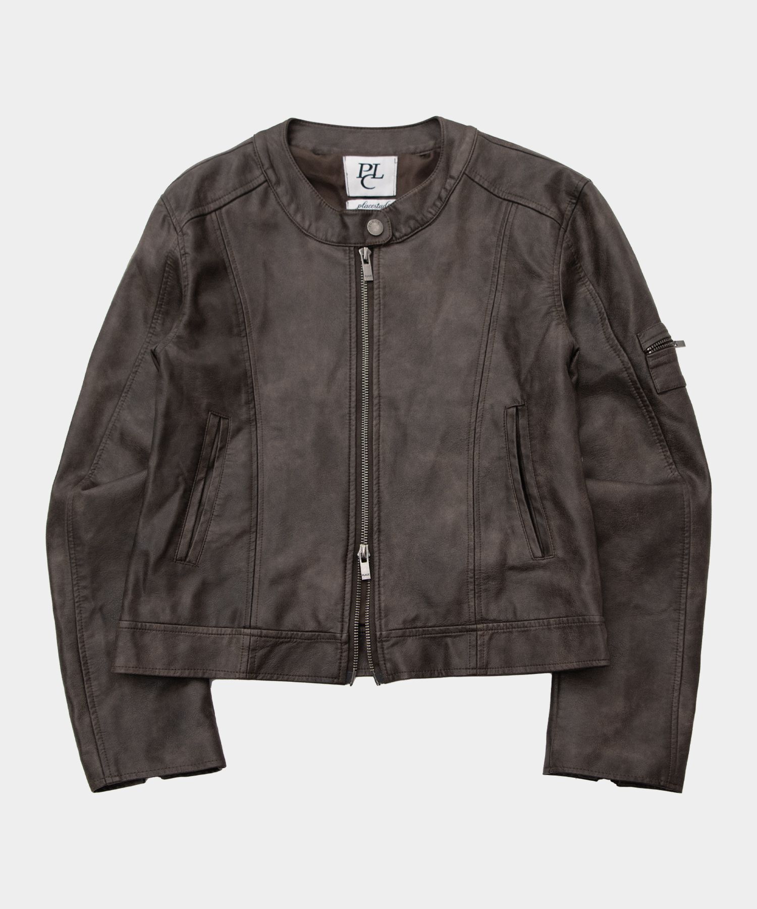 PLACE STUDIO 賽車領皮革騎士夾克 26S7771342