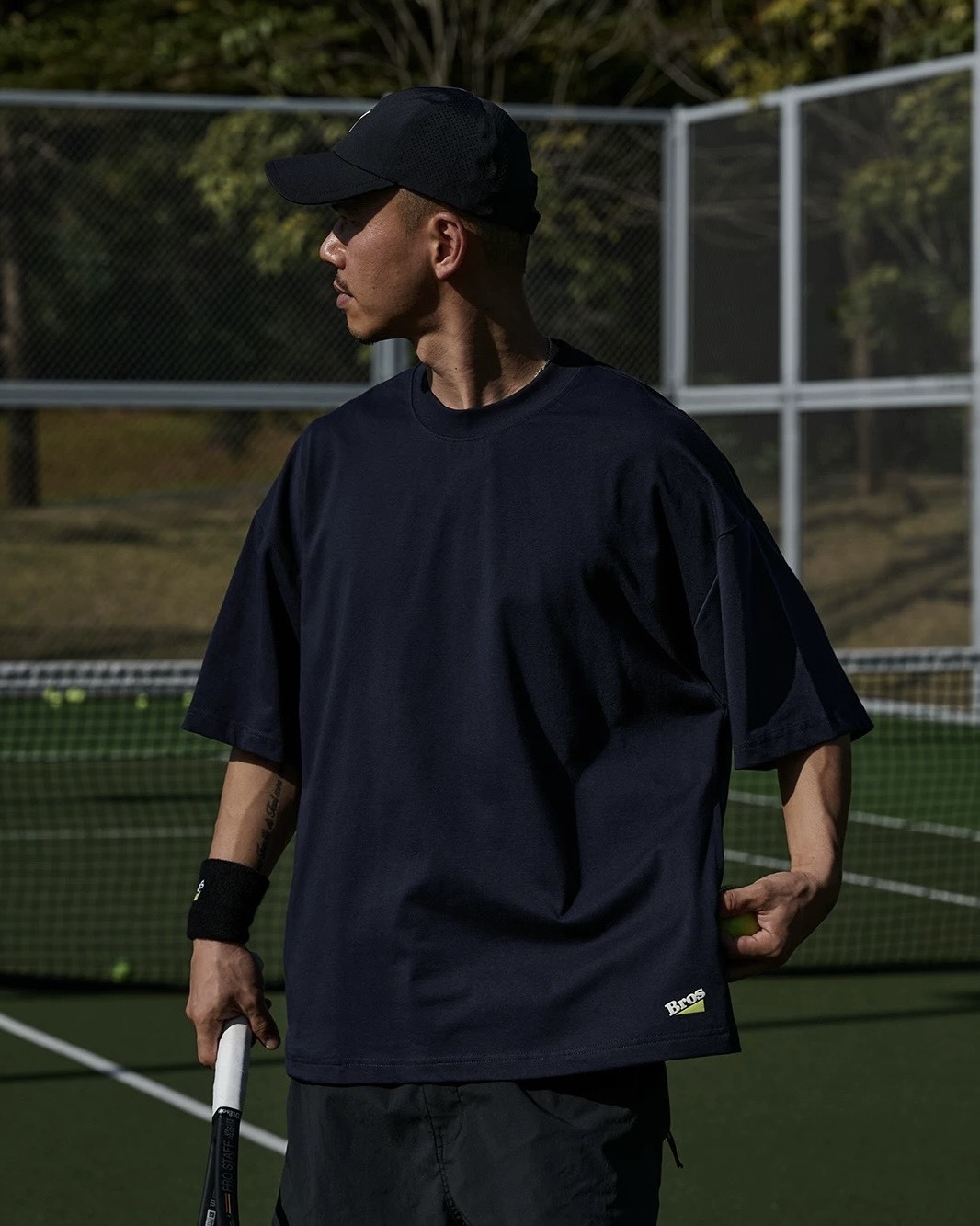 #預購 Broshood 26SS 日系寬鬆 網球系列 索羅娜涼感 直噴印花 雙插口袋 短袖T恤 兩色