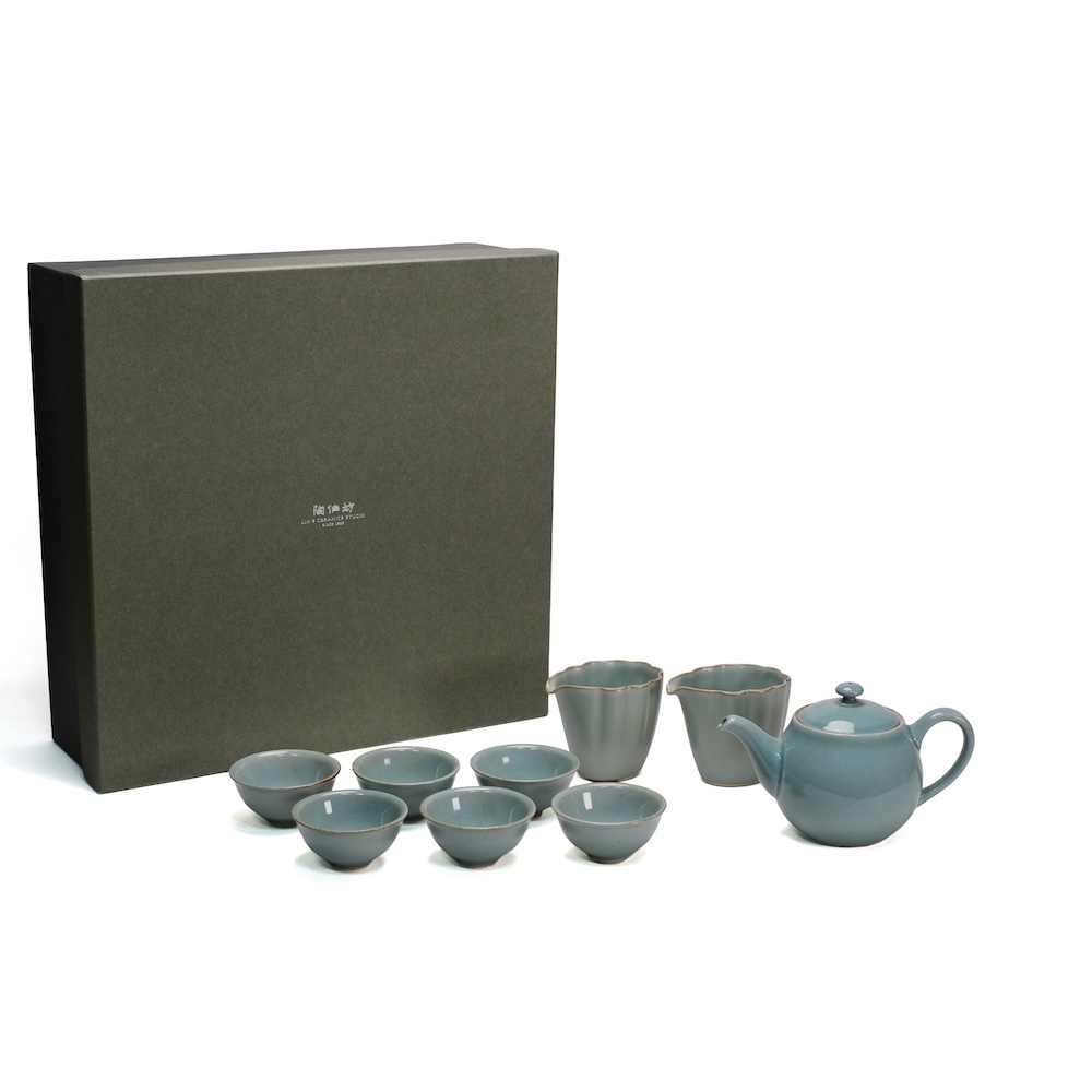 老岩尼619壺_1燒_翠色｜一壺二海六杯-禮盒組母親節限定