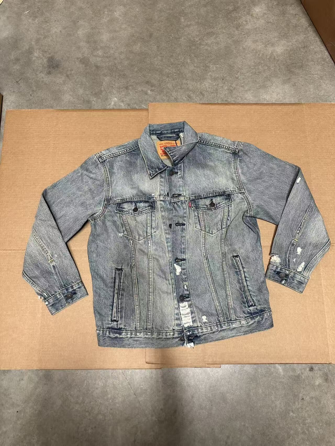 【預購】H040856 Levi's 破洞補丁復古牛仔外套