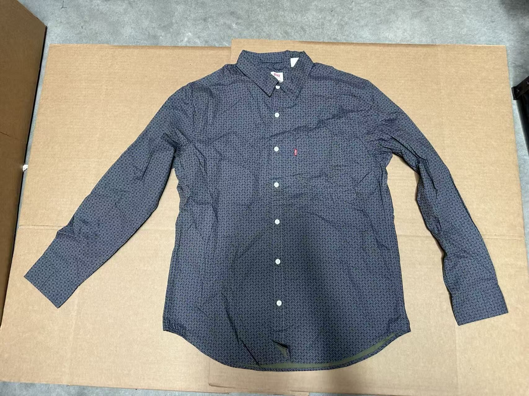 【預購】H040860 Levi's 男裝修身長袖印花襯衫