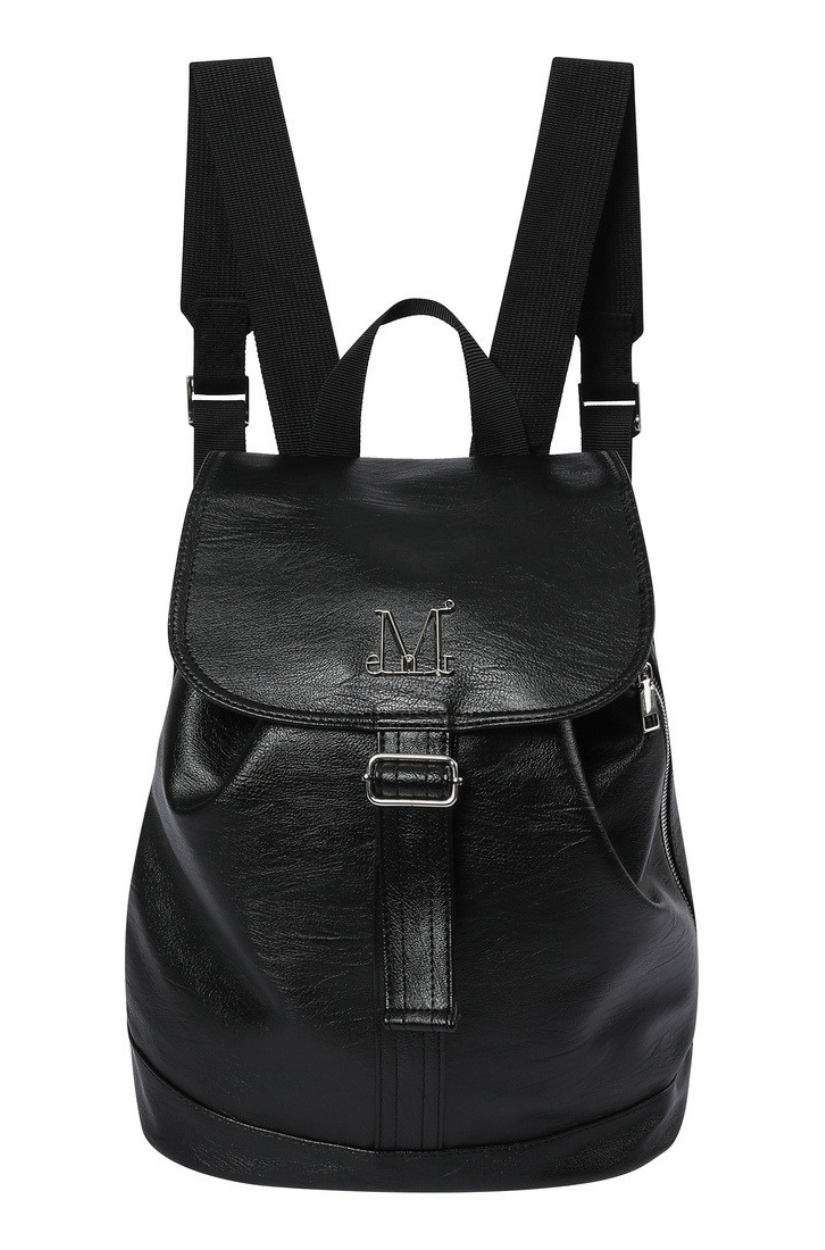 【 4/19收單 】MUCENT MUTE 金屬標誌皮革迷你後背包 韓國