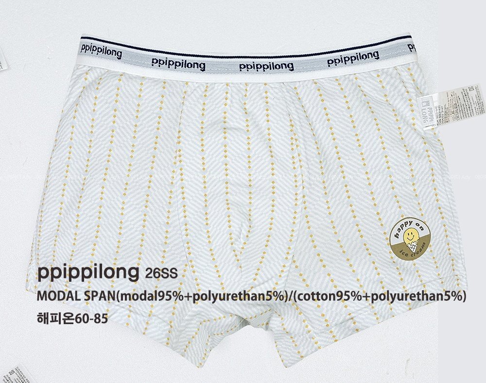 正韓Ppippilong 舒服第一男寶happy on內褲(三角/四角)(1入)