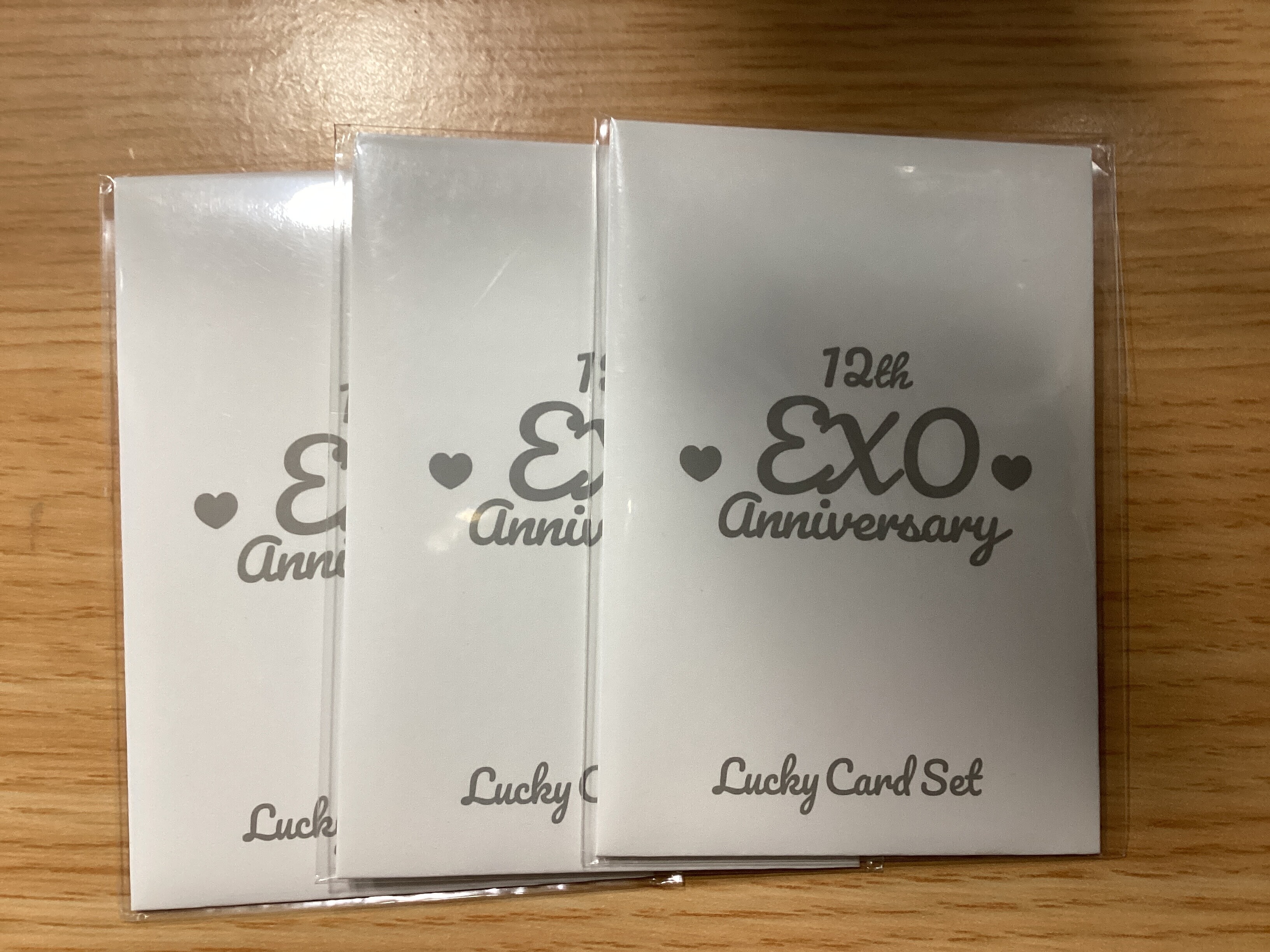 EXO 12th Anniversary Lucky card set
