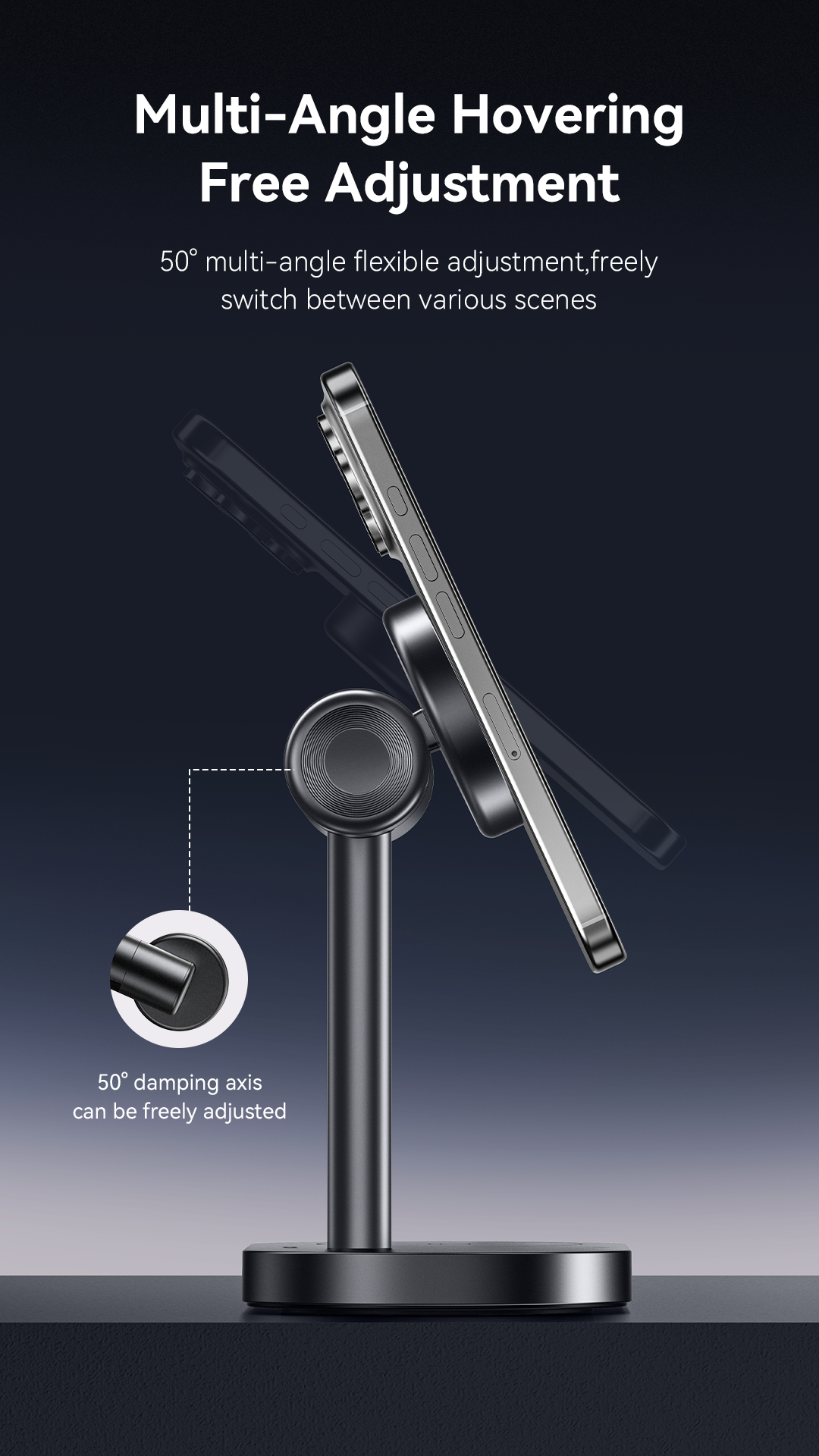 Maxco Qi2 4-in-1 Magnetic Ambient Light Wireless Charging Stand MW16