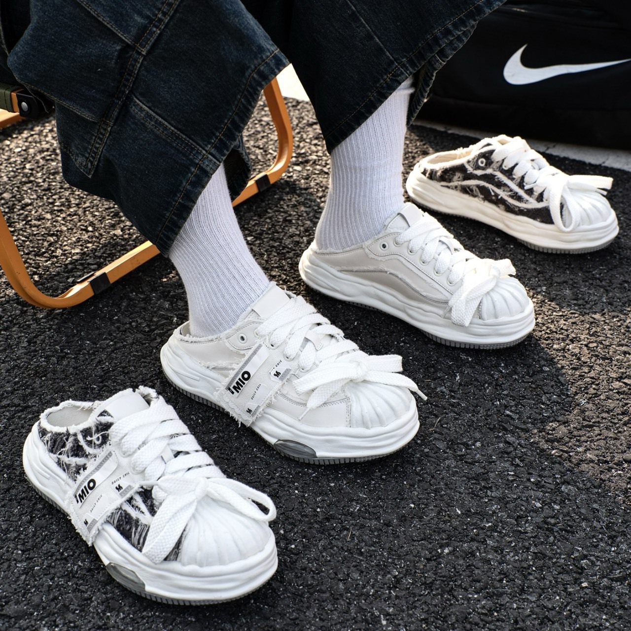 『代購商品』MIO 貝殼頭 解構 溶解 包頭拖鞋 M242229331