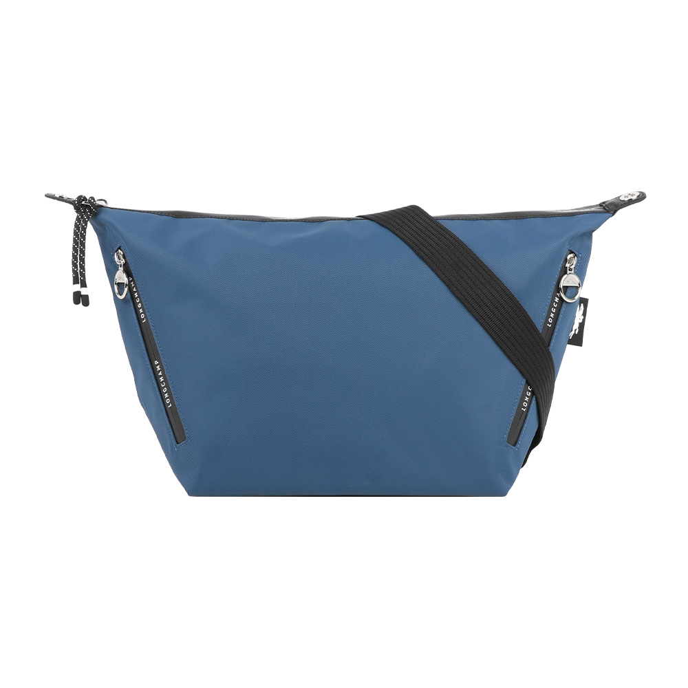 【Longchamp】Le Pliage Energy M 彎月斜背包(墨色)