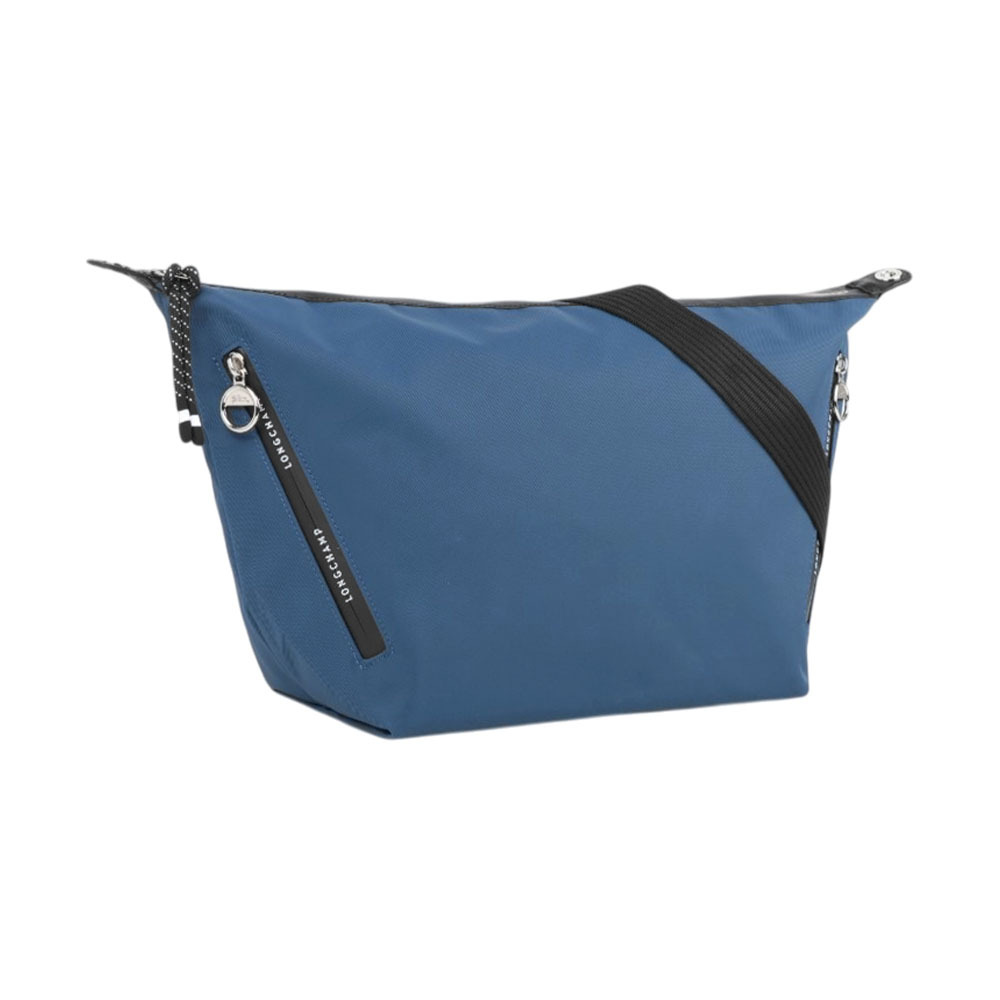 【Longchamp】Le Pliage Energy M 彎月斜背包(墨色)