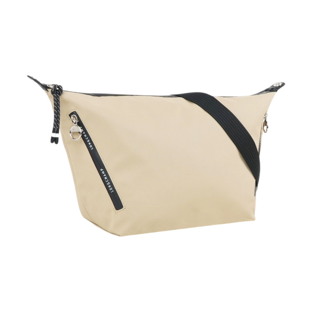 【Longchamp】Le Pliage Energy M 彎月斜背包(土褐色)