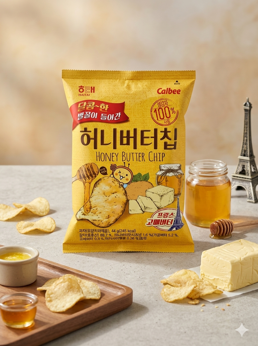 【 4/14收單 】Haitai 海太 x Calbee 蜂蜜奶油洋芋片 44g