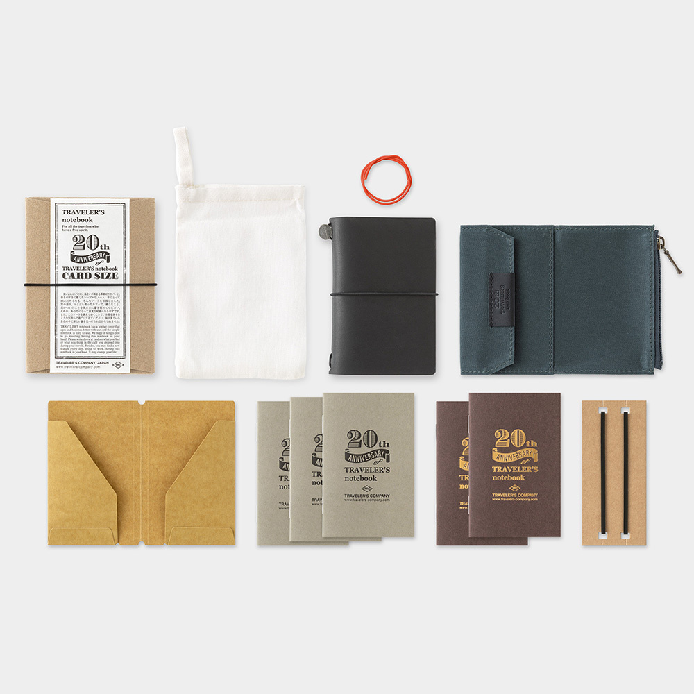 Traveler’s Notebook ｜ 20周年限定 卡片尺寸套組