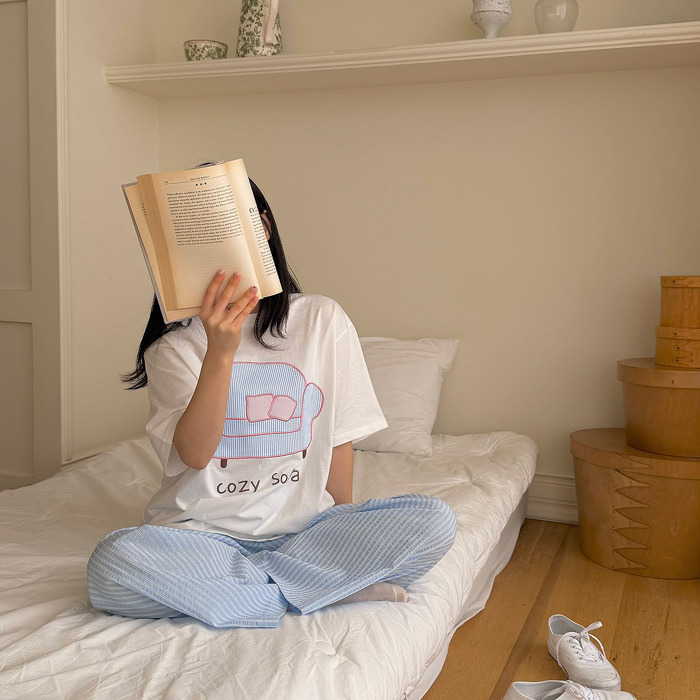 正韓夏NINIBELLO 親子裝_兩色cozy sofa上衣