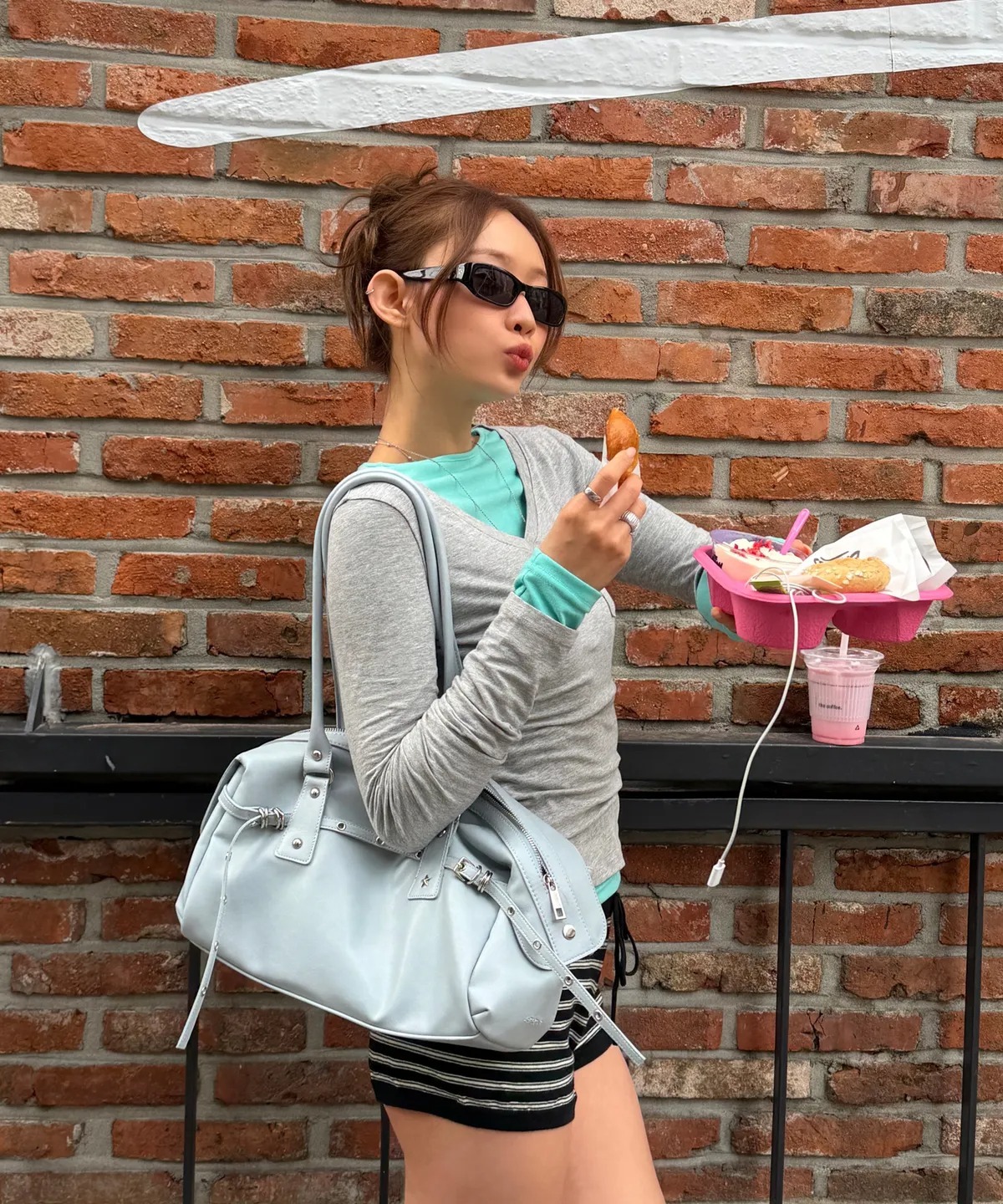 LETERIE X JELLABEE BELTED SERA BAG