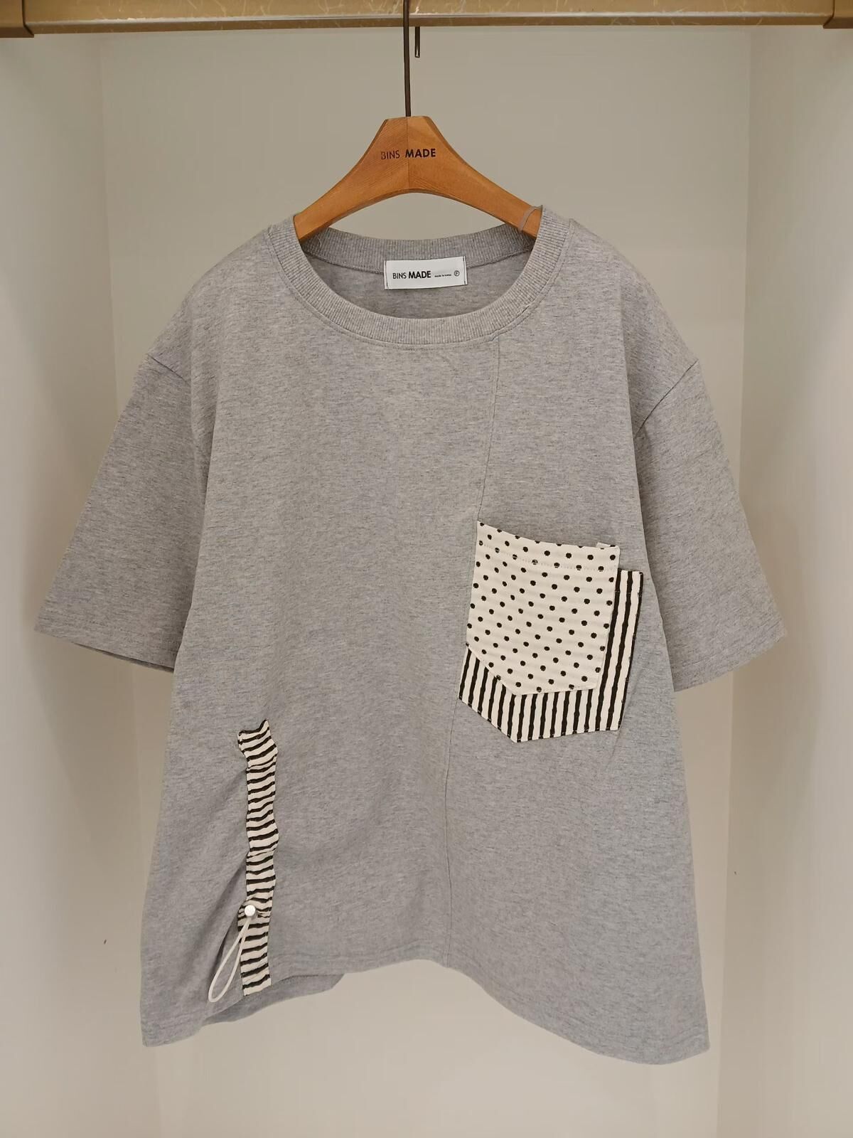 韓國高質拼心口袋top~157H