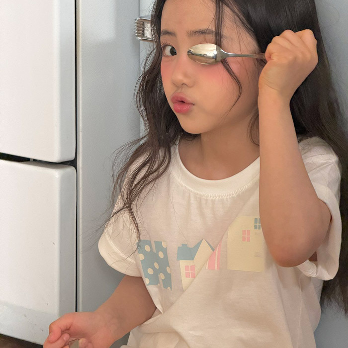 正韓夏NINIBELLO 兩色home房子上衣