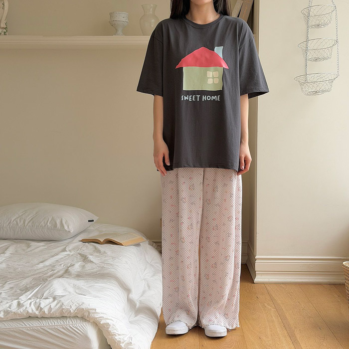 正韓夏NINIBELLO 親子裝_兩色sweet home上衣