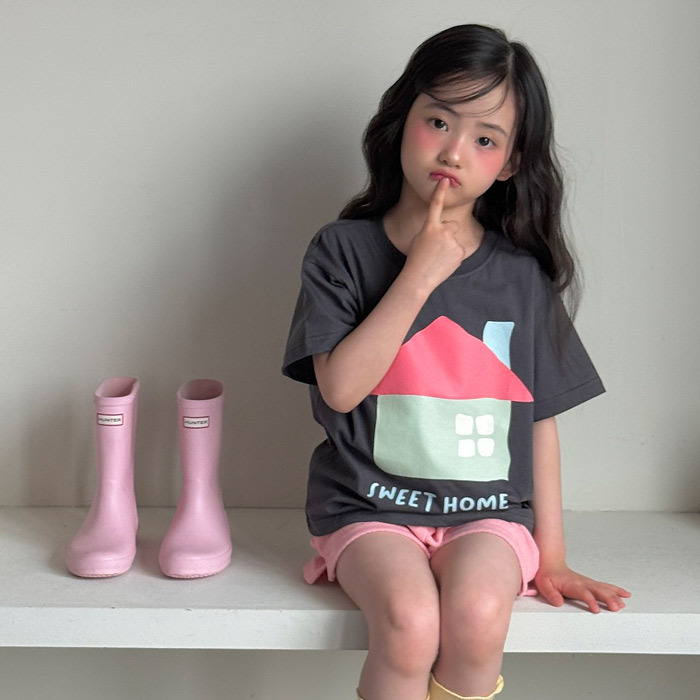 正韓夏NINIBELLO 親子裝_兩色sweet home上衣