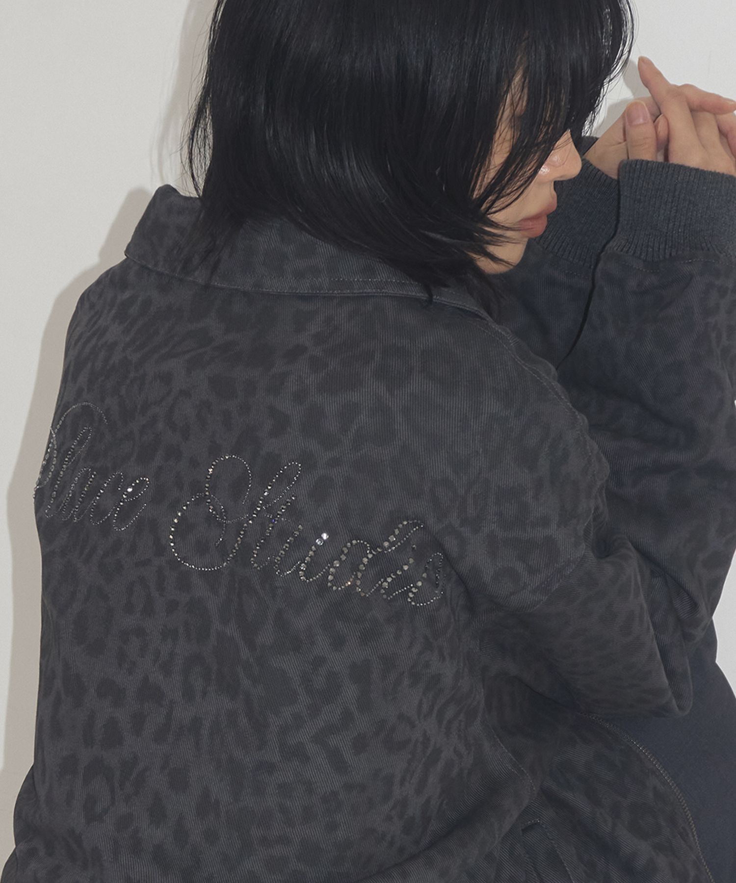 PLACE STUDIO 串珠豹紋工裝外套 25F777998-4600