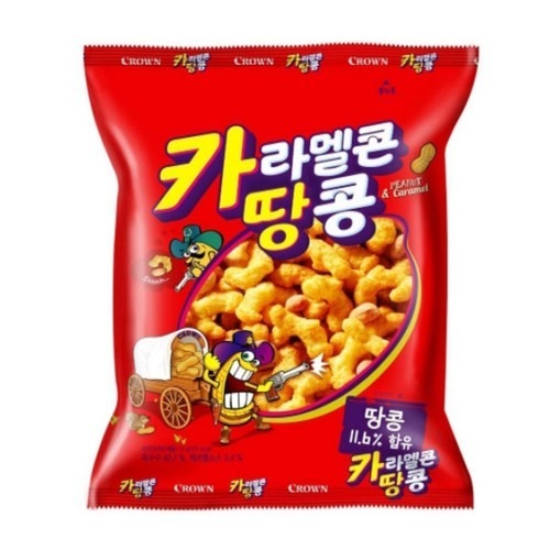 【 4/14收單 】CROWN 皇冠 焦糖花生玉米脆果 72g