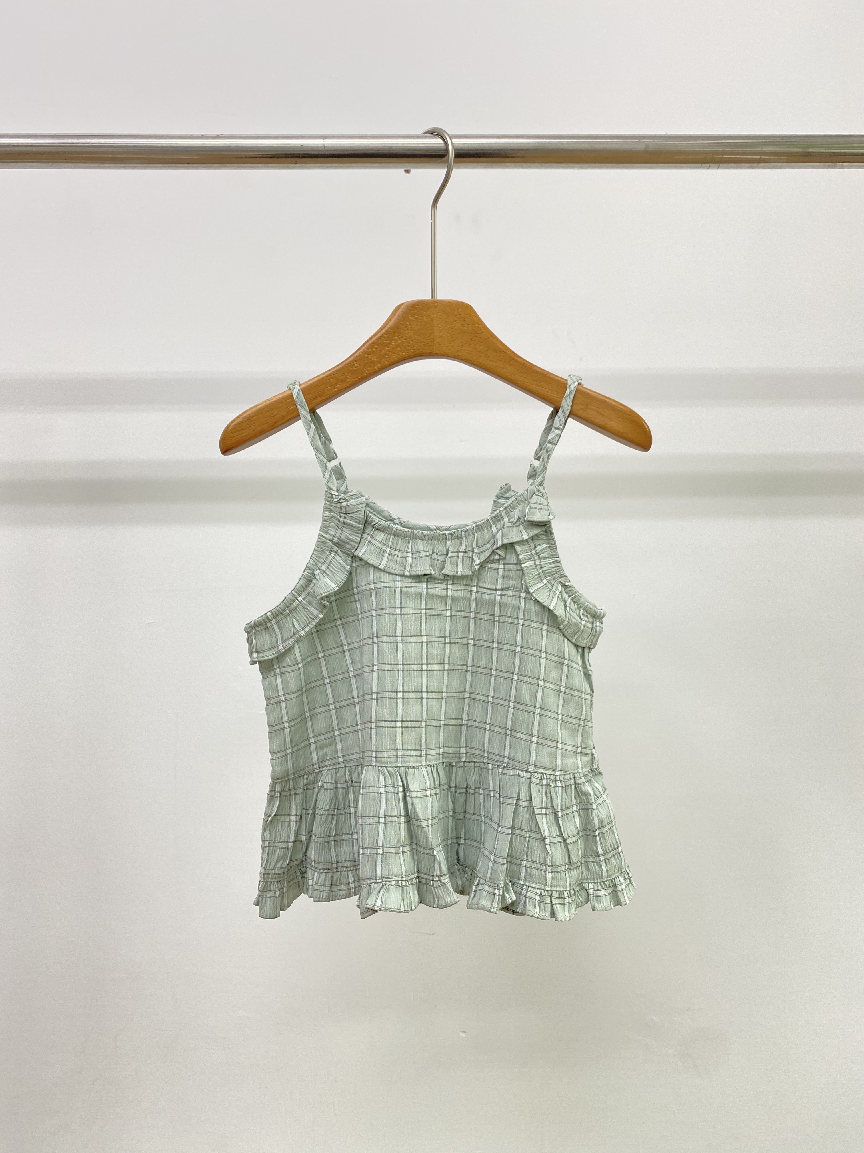 A04805格子裙擺造型上衣