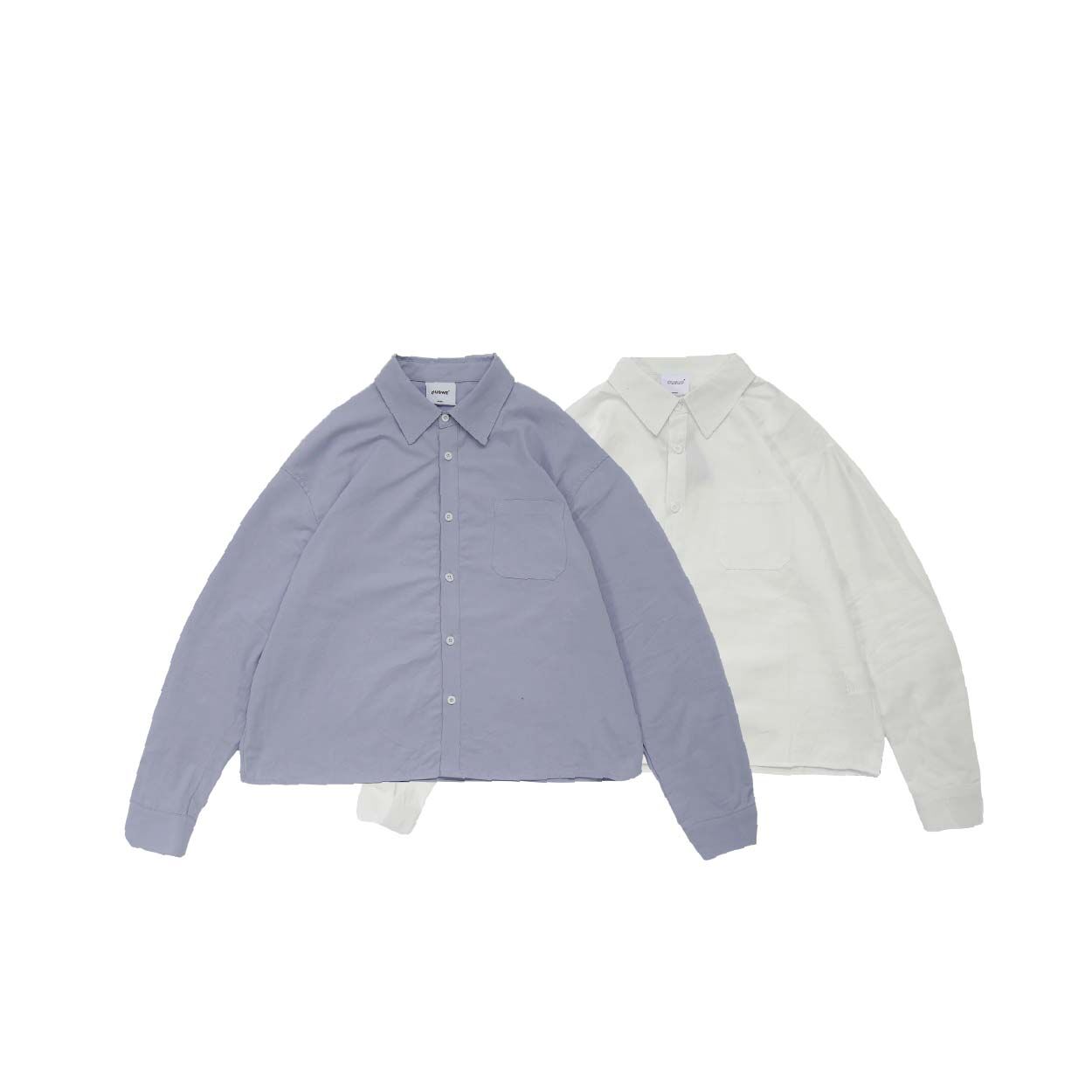 立體短版廓形襯衫 Boxy Short Shirt LT-012