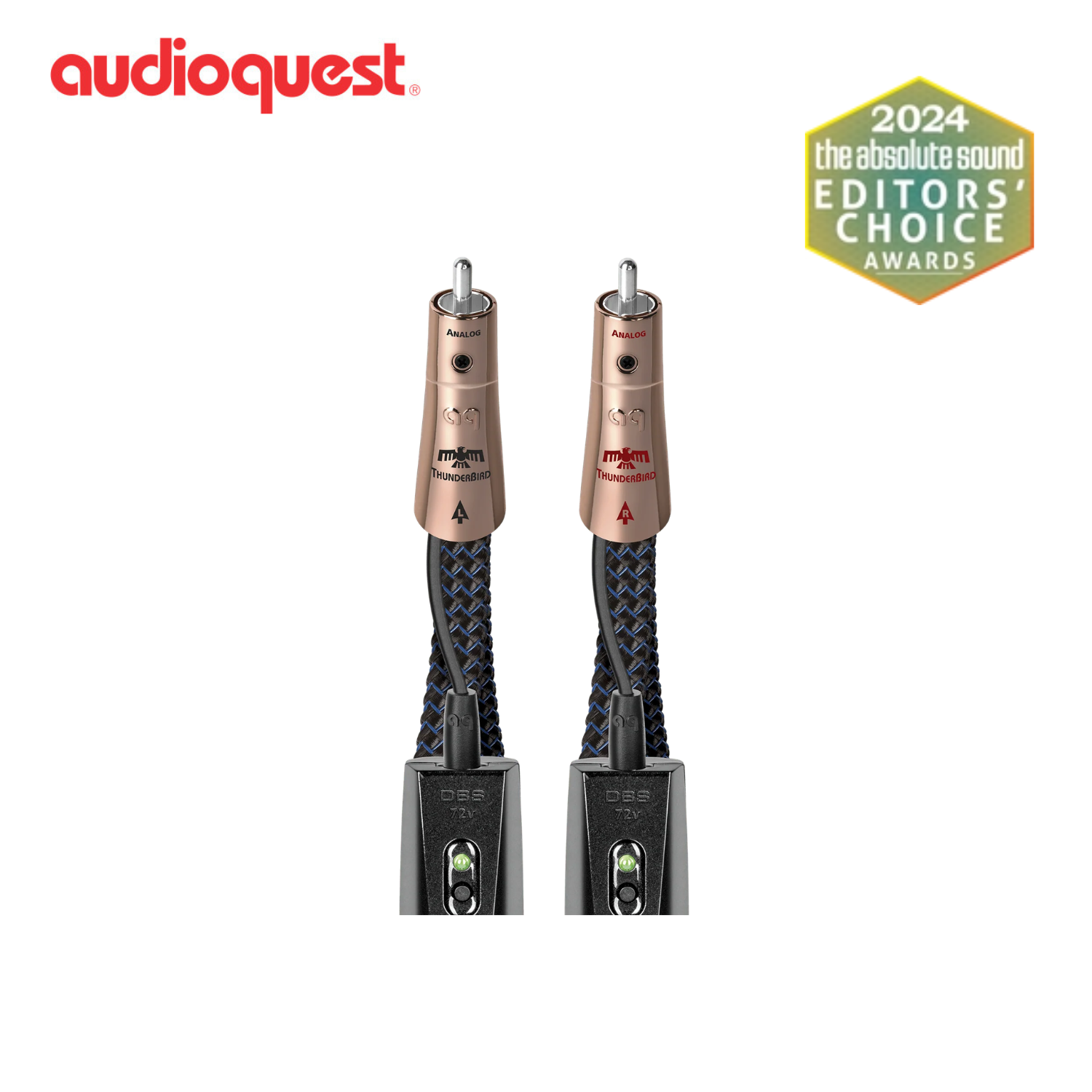 AudioQuest 雷鳥 ThunderBird 音頻訊號線 (RCA > RCA)