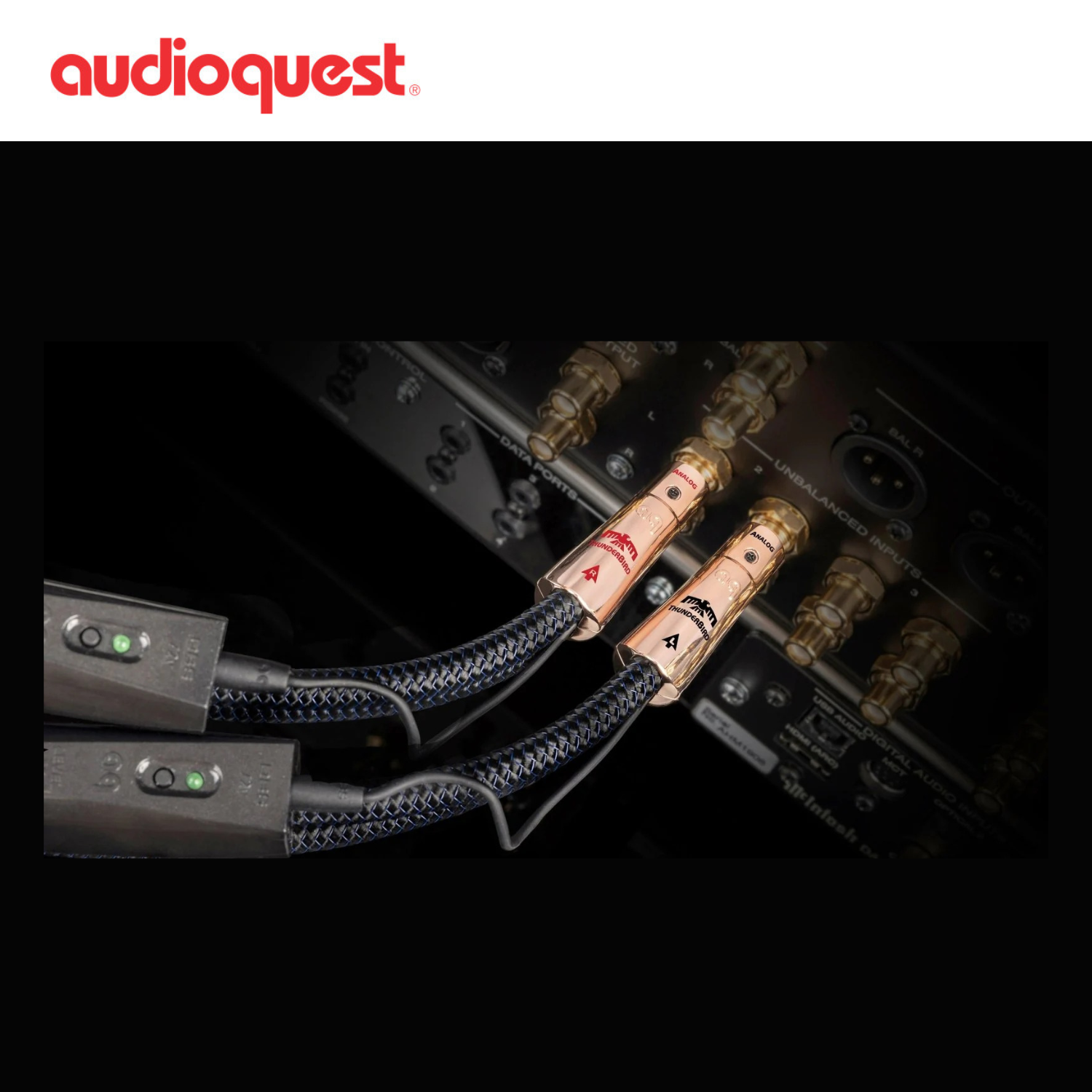 AudioQuest 雷鳥 ThunderBird 音頻訊號線 (RCA > RCA)