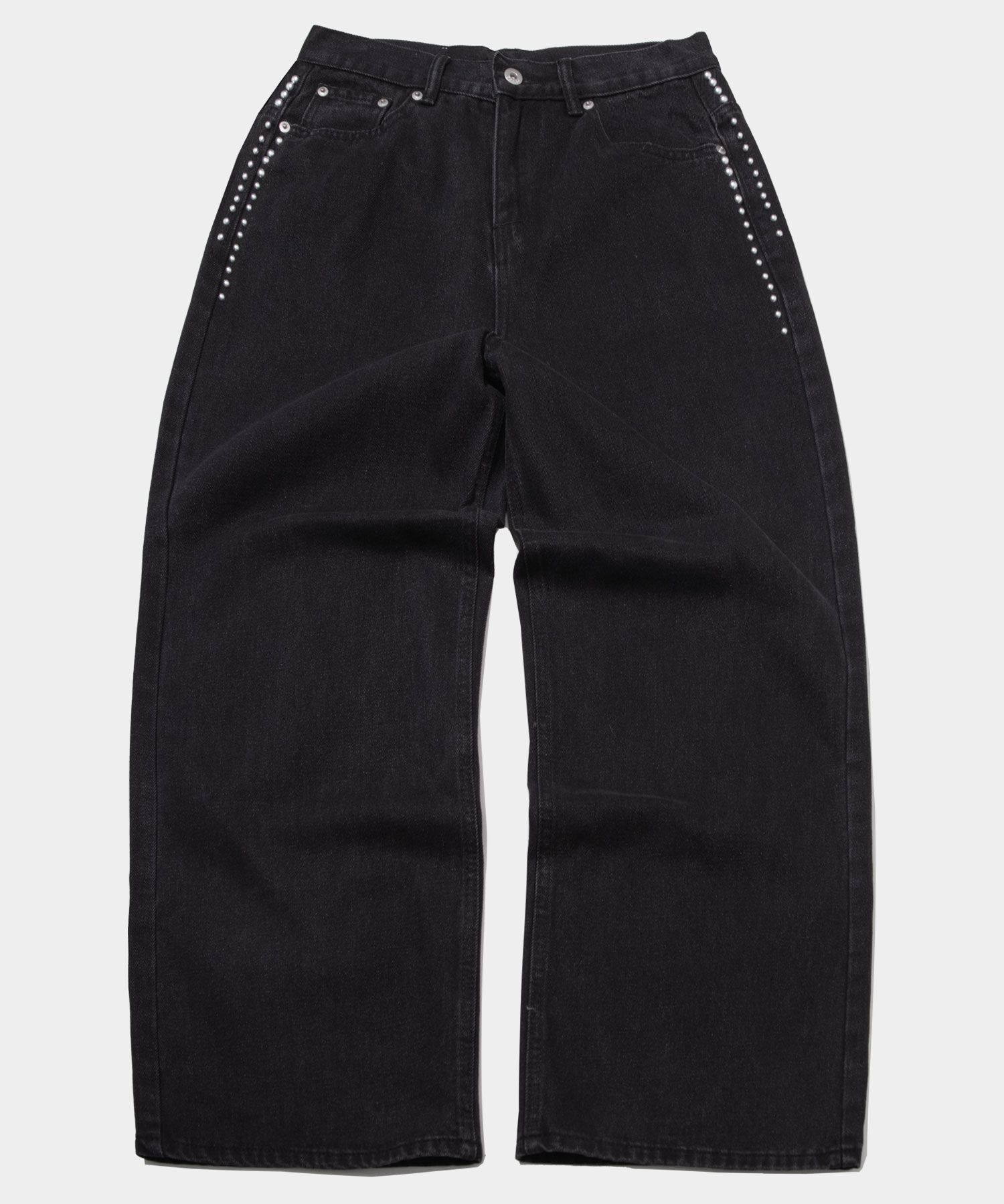 PLACE STUDIO 低腰鉚釘孔眼寬版棉褲 25F7771011-7200