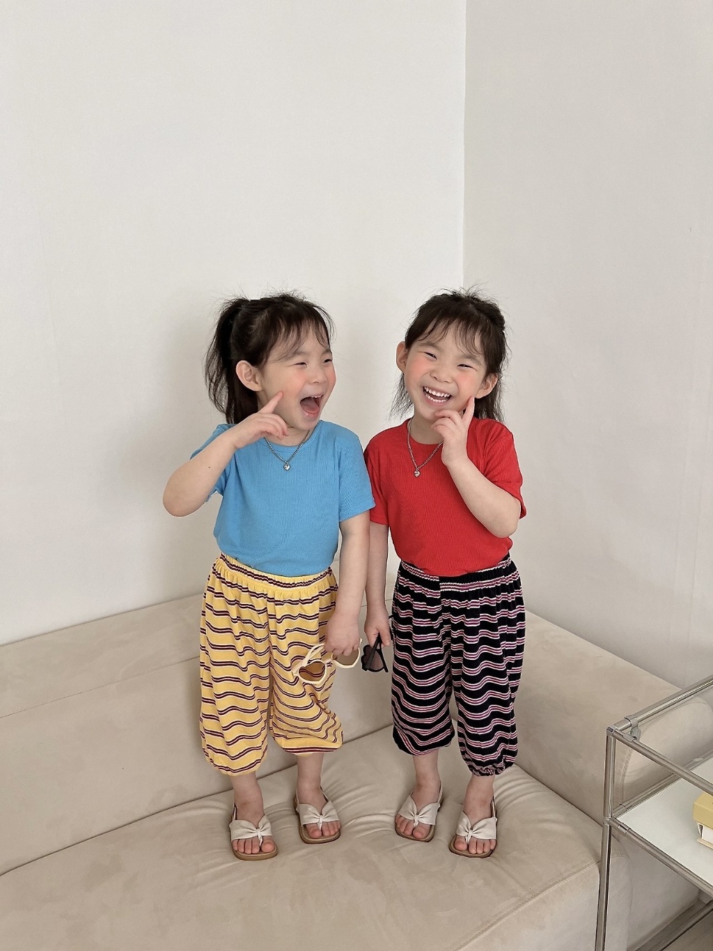 正韓夏MORAN 五色小狗布標上衣