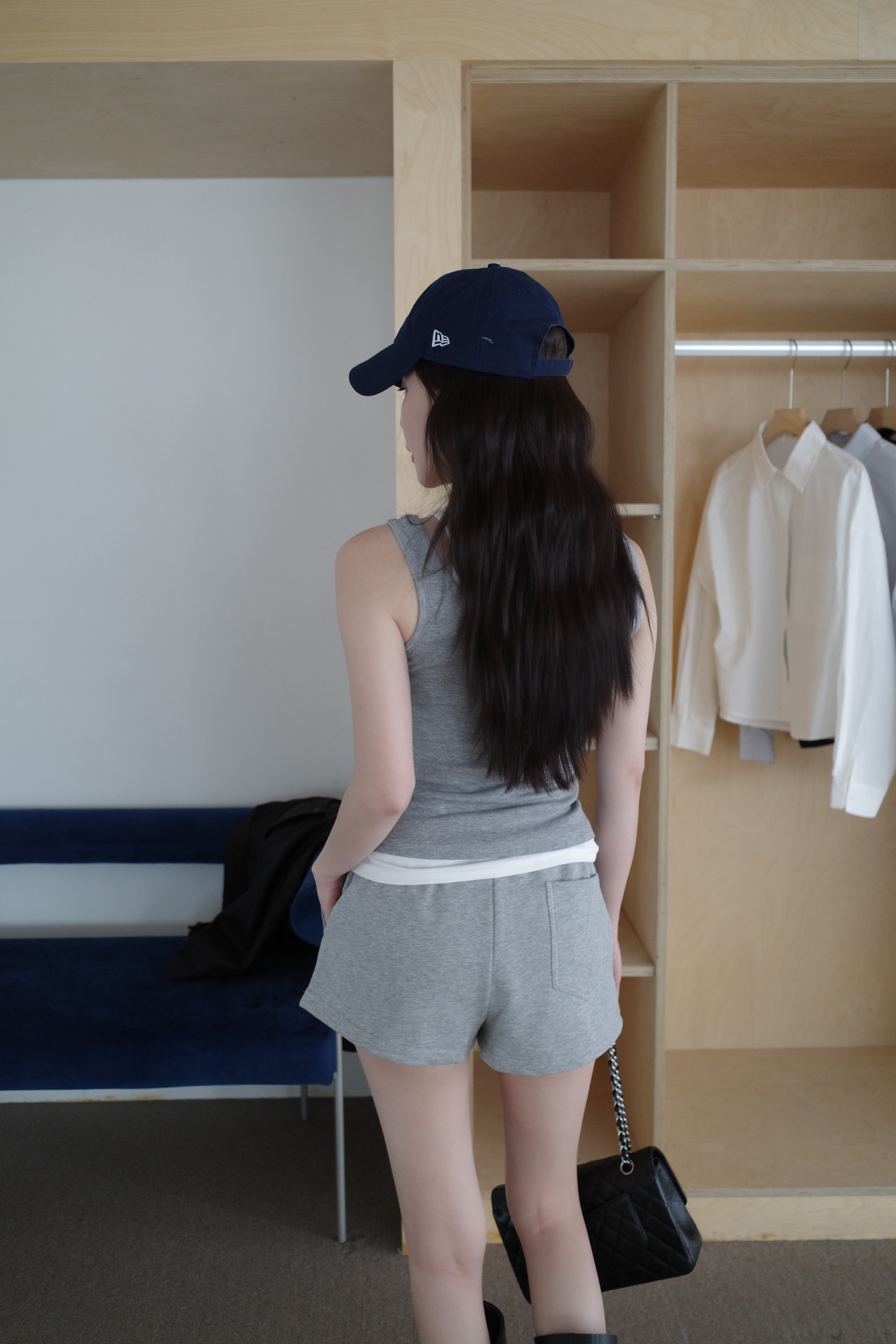 (預購)#AN60 必收綁帶棉質短褲(黑/淺灰/深灰)