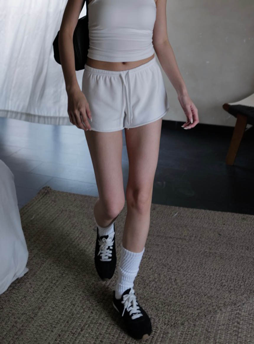 運動抽繩棉質小短褲*3色