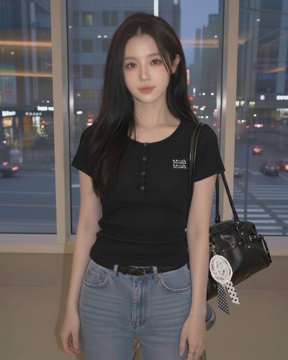 MUAHMUAH 亨利領短袖T恤 MUT26023