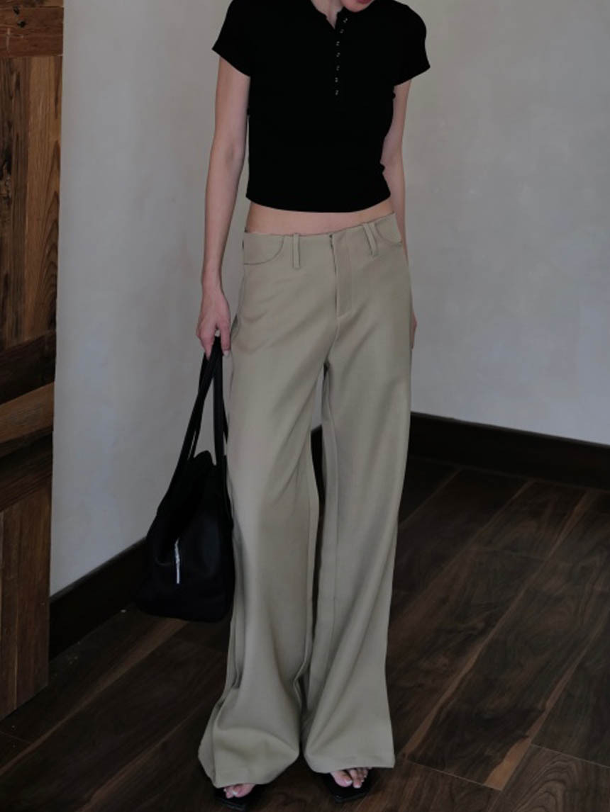 低腰個性西裝褲*4色