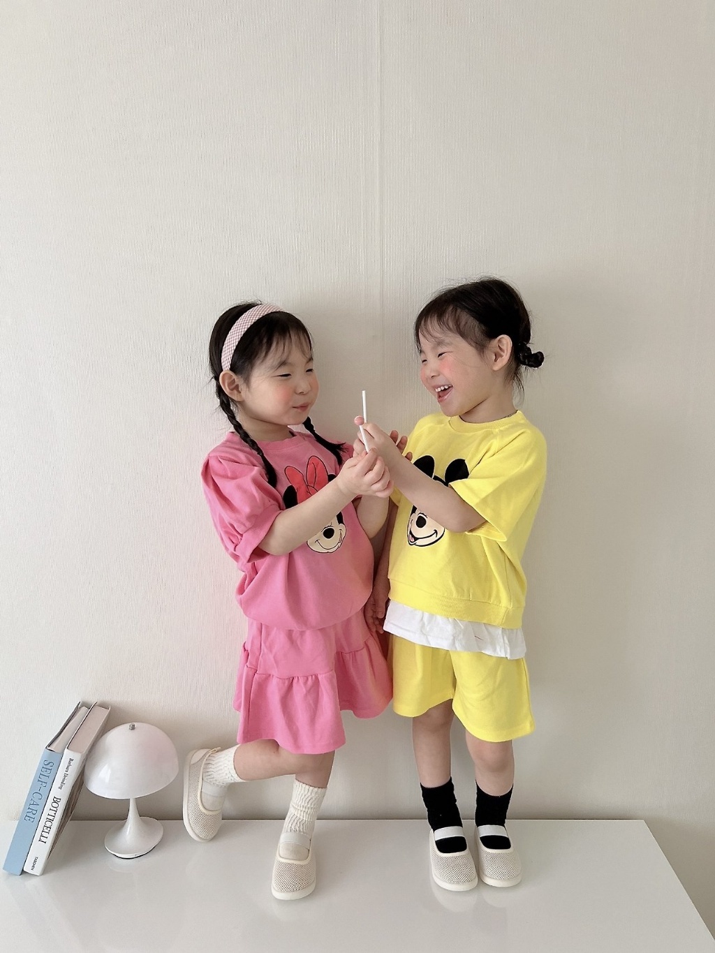 正韓夏MORAN 兩色老鼠套裝(褲裝/裙裝)