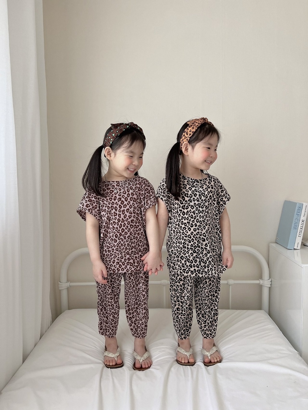 正韓夏MORAN 兩色豹紋套裝